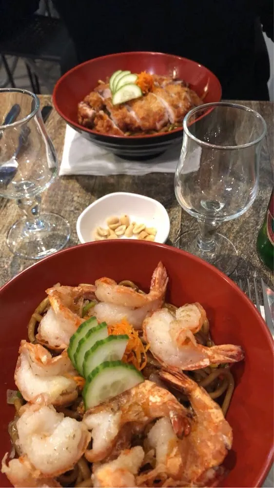 Nouilles Maison Poulet Croustillant